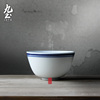 九土陶瓷小茶碗主人杯青花瓷茶具功夫品茗杯日式茶杯泡茶茶具单杯