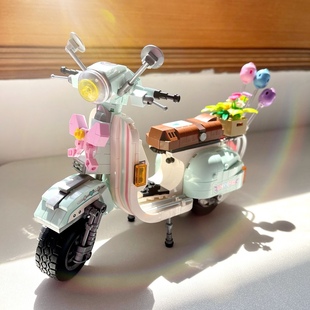 儿童玩具乐高积木女孩子系列，花束益智拼装2024拼图摩托车模型