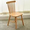 白橡木温莎椅全实木餐桌椅北欧原木风餐椅家用美式纯椅子加厚红
