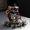 蕴美创意玻璃茶具套装家用茶壶嫦娥泡茶壶茶盘简约全自动懒人茶具