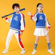 春季儿童拉拉队服装小学生运动会班服幼儿舞蹈服团体啦啦操演出服