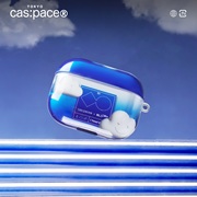 殼空間原创蓝色镜面适用苹果airpods保护套pro蓝牙无线耳机壳