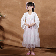女童汉服襦裙唐装中国风仙女连衣裙超仙网红中童套装夏季古装