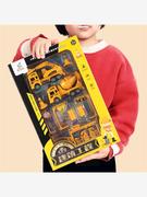 儿童仿真工程车套装，澄海地摊玩具男孩子玩具，4-6岁小孩玩具车