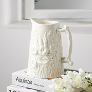 花瓶法式复古插花瓶 跨境陶瓷水培瓶家用欧式 花瓶桌面摆件工艺品