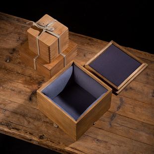 复古木质礼盒日式桐木包装盒茶杯茶壶陶瓷花瓶盒空盒木盒定制