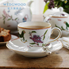 wedgwood威基伍德神话，瑞兽杯碟组骨瓷杯碟欧式咖啡杯，下午茶杯碟
