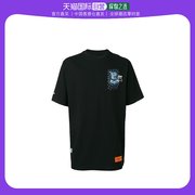 香港直邮Heron Preston 黑色印花短袖T恤 HMAA001S19632046圆领