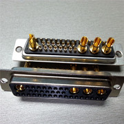 混合大电流焊线式D-SUB36W4母头连接器 军工级插头4+32电源线母座