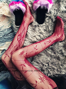 韩国丝袜~立体浮雕个性，网红蝶恋花渔网，袜薄款ins镂空潮丝袜连裤袜