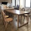 北欧实木餐桌简约白蜡木长桌原木，日式大板桌，莫比桌子家用书桌橡木