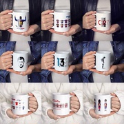 梅西C罗足球马克杯 球迷礼物卡通陶瓷牛奶咖啡茶杯家用办公室水杯