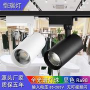 led轨道灯服装店射灯商用高显色110V全光谱三线轨道照明路軌燈25W