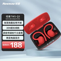 纽曼q5真无线迷你挂耳式运动耳麦