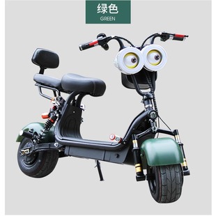 折叠小哈雷电瓶车电动自行车，滑板车宽轮胎，跑车踏板双人锂电摩托车
