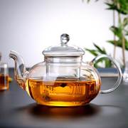 高硼硅加厚耐热玻璃茶具花茶壶功夫，茶具过滤泡家用茶壶整套菊花壶