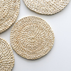 肆月。芳草 日式手工编织垫子 玉米皮草编餐垫碗垫茶具垫隔热锅垫