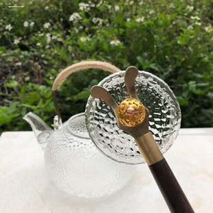 日本铁壶专用壶叉铁壶夹壶盖叉铜壶夹壶盖起茶道配件茶具