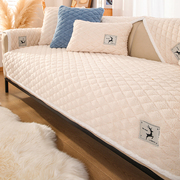 羊羔绒加厚沙发垫四季通用防滑坐垫简约现代沙发套罩全包万能盖布