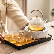 电陶炉煮茶茶壶小套装家用下午茶烧水煮茶器办公室玻璃茶壶煮茶壶