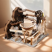 机械轨道滚珠3D立体拼图模型摆件益智木质拼图儿童玩具男生日礼物