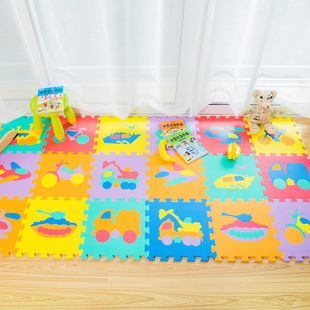 儿童拼接泡沫地垫益智早教，拼图数字字母，家用宝宝爬行垫卡通爬爬垫
