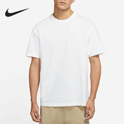Nike/耐克白男子休闲经典训练透气舒适圆领宽松运动T恤DO7393-100