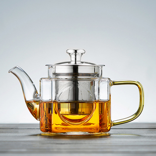 玻璃茶壶耐高温加厚单壶茶水分离家用煮茶功夫花茶泡茶壶茶具套装