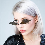 墨镜女2020欧美ins超酷凹造型潮猫眼蝙蝠太阳镜抖音网红眼镜