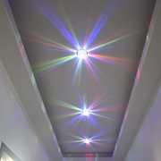 水晶筒灯LED过道走廊玄关入户客厅天花灯 七彩射灯可明装3W5W