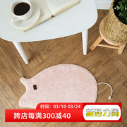 韩国进口可爱卡通立体小猪绒面防滑地垫门垫脚垫粉色浴室地毯