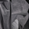 灰色抓皱压褶布不规则立体肌理防水风衣西装包袋服装设计师面料