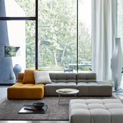 aurtop意式极简tufty泡芙布艺沙发，客厅简约现代转角，l型模块组合