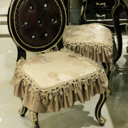 欧式椅垫餐椅套罩餐桌布艺美式皮，椅子坐垫套装，高档座垫长桌布桌旗