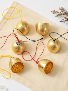 铜铃手工小铃铛大风铃，圣诞铃铛纯铜解压风铃，户外金属响声车载车载