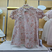 abckids连衣裙2024夏款棉布蕾丝，梭织公主裙商场同款f421216124