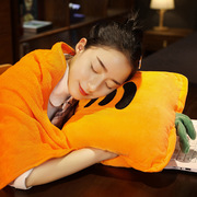 可爱卡通三合一抱枕毯暖手枕空调被午休毯靠多用途手捂
