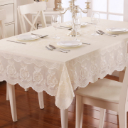 玫瑰花桌布布艺防水防油耐高温烫金欧式茶几，塑料垫餐桌垫