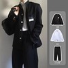 dk制服中山装男一套热血高校服(高校服，)日系jk西服，男外套学院风西装男套装