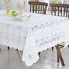 蕾丝桌布餐桌布针织长方形镂空白色茶几刺绣，布艺欧式床头盖布桌垫