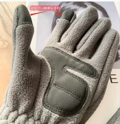 防寒保暖摇粒绒防滑触屏手套，加绒加厚保暖骑行滑雪运动手套12345