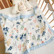 宝宝外出小毯子薄款夏季婴儿纱布纯棉毛巾，被子推车盖毯午睡夏凉被