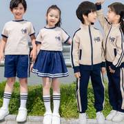 校服小学生班服春秋套装三件套儿童一年级纯棉幼儿园园服春秋装