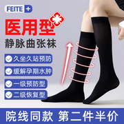 医用预防静脉曲张弹力袜护小腿袜子，术后产妇孕妇夏薄款大码防血栓