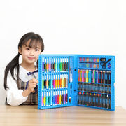 儿童150件画画套装水彩笔礼盒，绘画铅笔蜡笔小学生画画工具美
