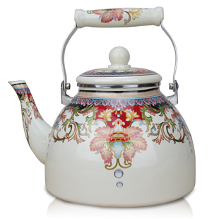 珐琅搪瓷茶水壶功夫，泡茶水壶家用大号，单壶耐热茶具电磁炉直火加热