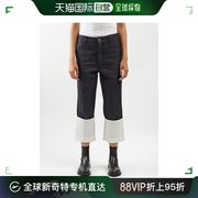 香港直邮潮奢loewe罗意威女士，渔民短款牛仔裤