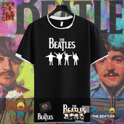 披头士摇滚The Beatles甲壳虫乐队音乐假两件T恤短袖男女半袖衫夏