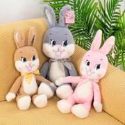 可爱呆萌龅牙兔毛绒玩具，公仔床上安抚兔子，g抱枕布娃娃玩偶女生公