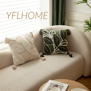 北欧抱枕ins轻奢风白色绿色沙发靠垫抱枕套现代床上客厅靠枕腰靠